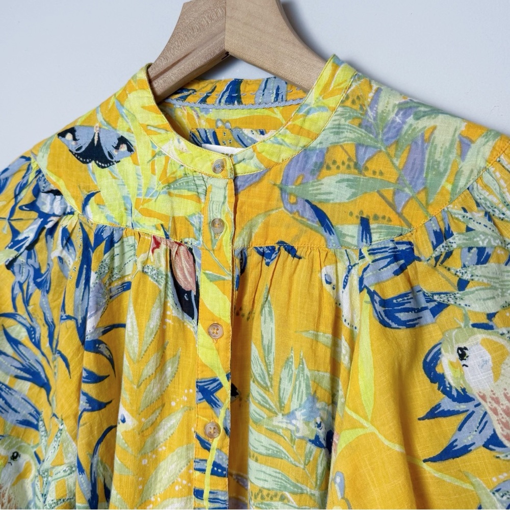 Anthro Maeve Parrot Print Top - Picture 6 of 12